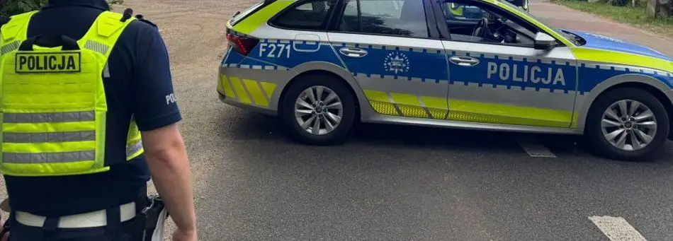 Rowerzysta pod wpływem alkoholu na S8