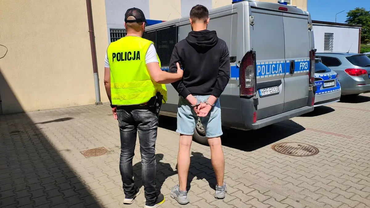 Zatrzymanie sprawcy przestępstw narkotykowych w Kutnie
