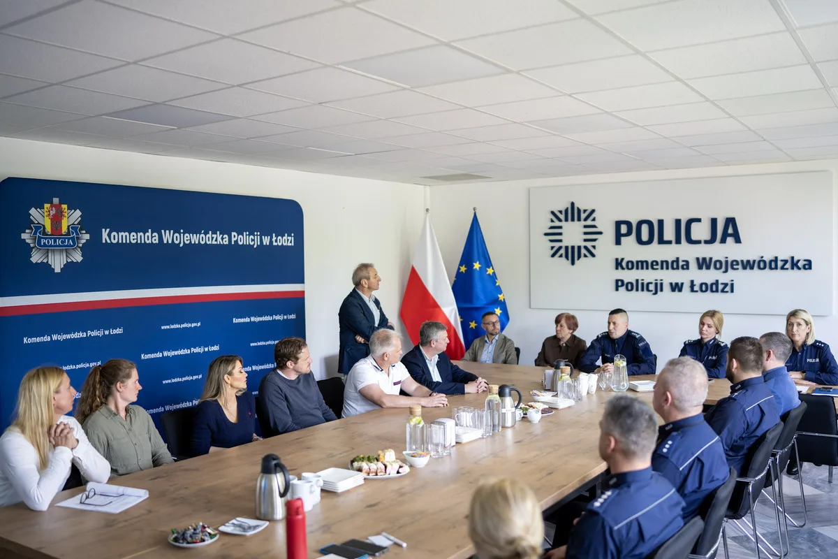 Wizyta delegacji niemieckiej w Komendzie Wojewódzkiej Policji w Łodzi