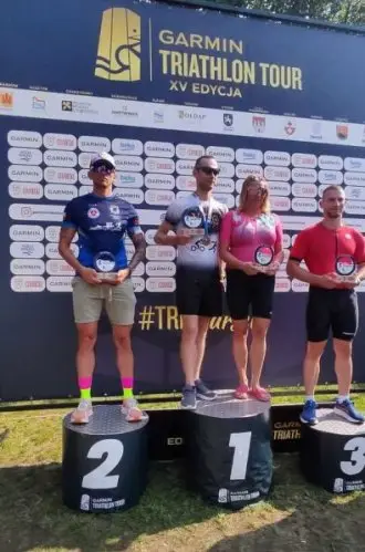 Aspirant z Opoczna z wyróżnieniem na Mistrzostwach Służb Mundurowych w triathlonie