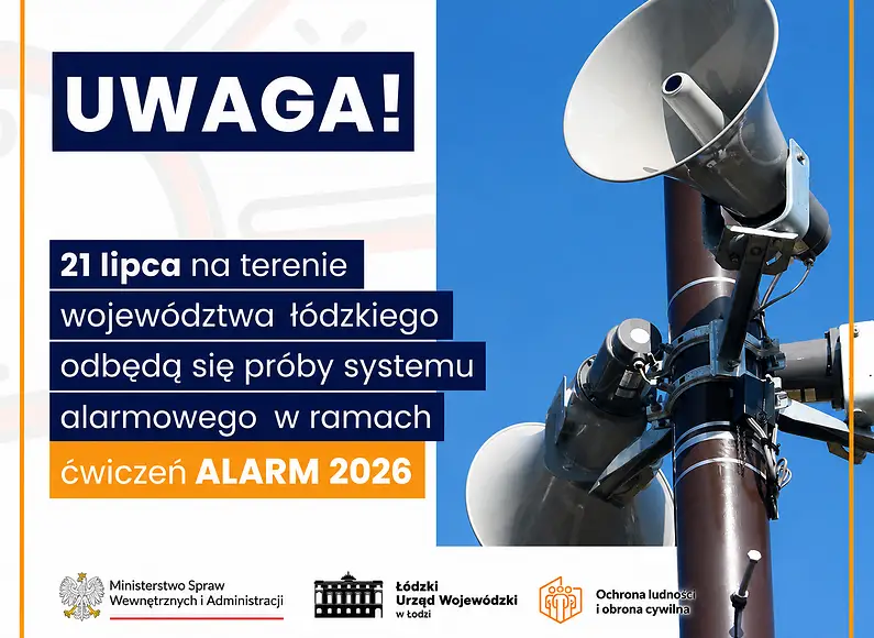 Syreny alarmowe w Skierniewicach 21 lipca w ramach ćwiczeń "Alarm 2026"