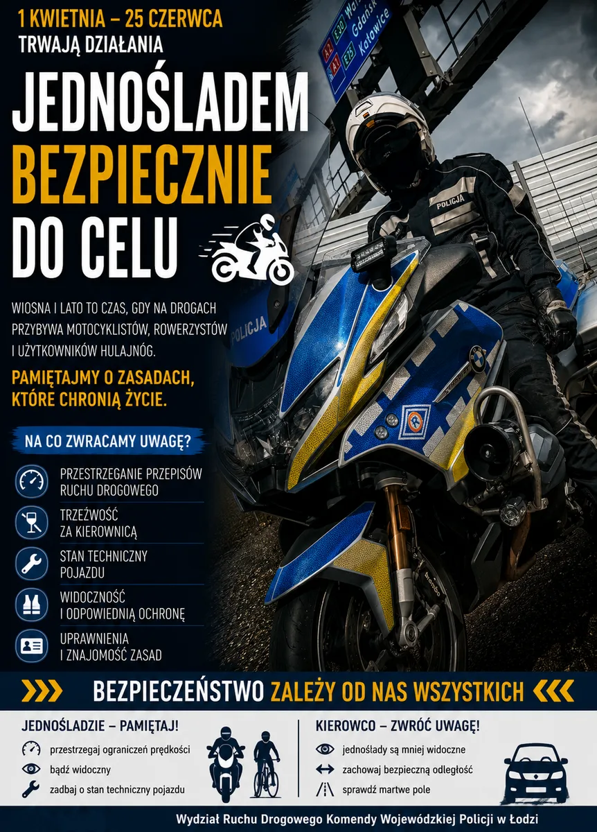 Bezpieczne podróżowanie jednośladem