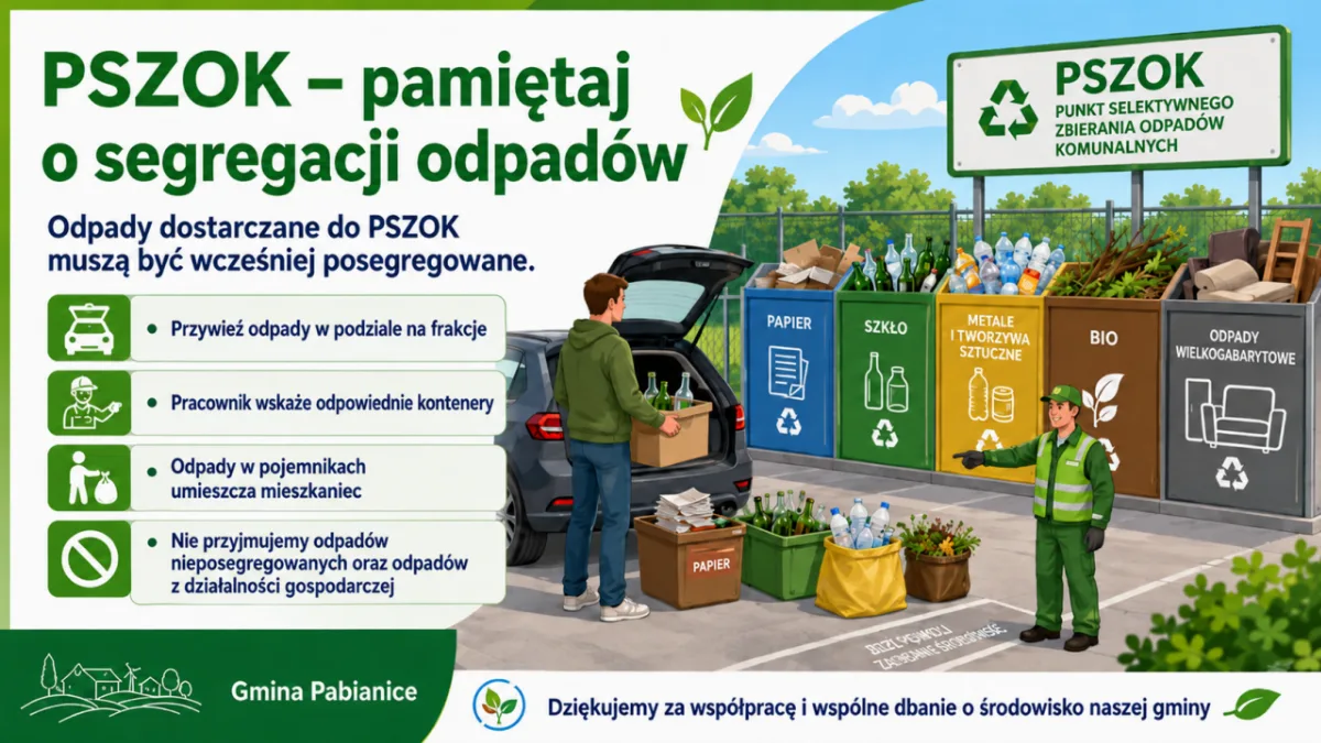 Zasady oddawania odpadów w PSZOK