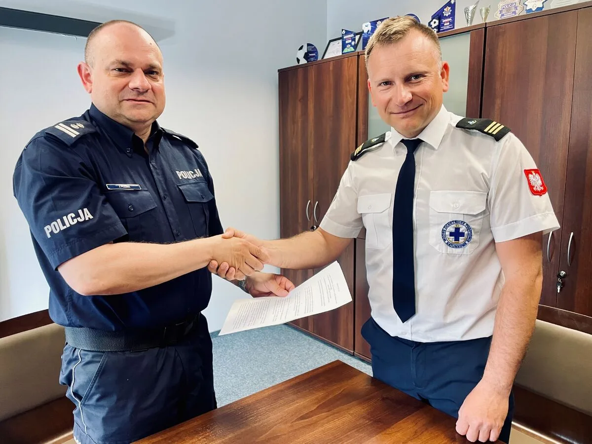 Współpraca Policji i WOPR w zakresie bezpieczeństwa nad Zbiornikiem Jeziorsko
