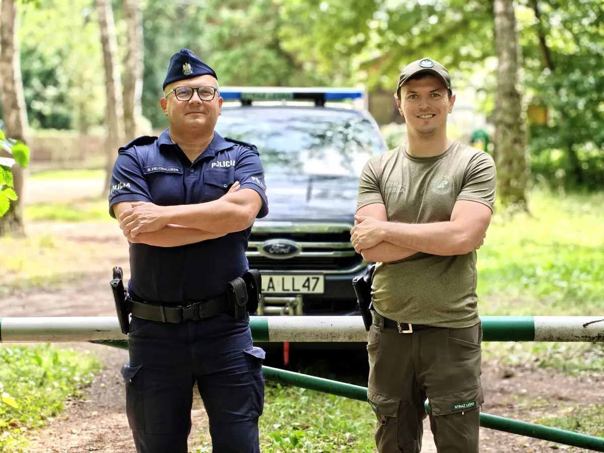 Wspólne patrole Policji i Straży Leśnej w ramach akcji „Płomień Zero-26”