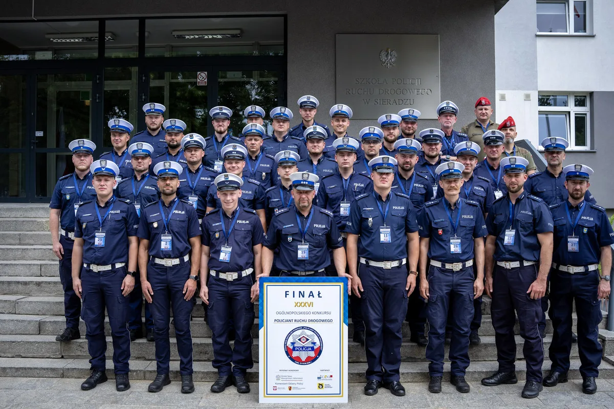 Intensywne zmagania w finale konkursu „Policjant Ruchu Drogowego”