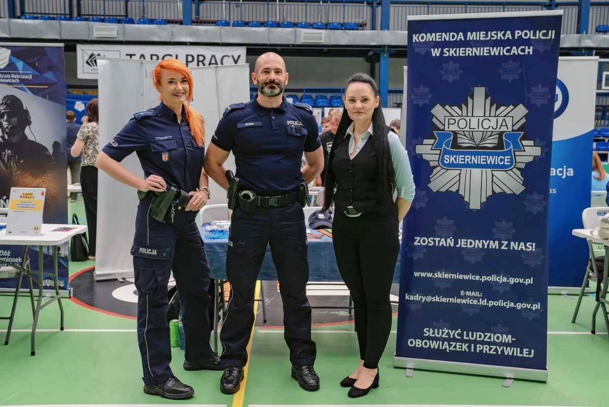 Targi Pracy w Skierniewicach z obecnością Policji