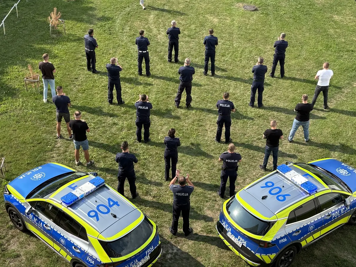 Policjanci z Bełchatowa wzięli udział w Challenge dla Kacpra