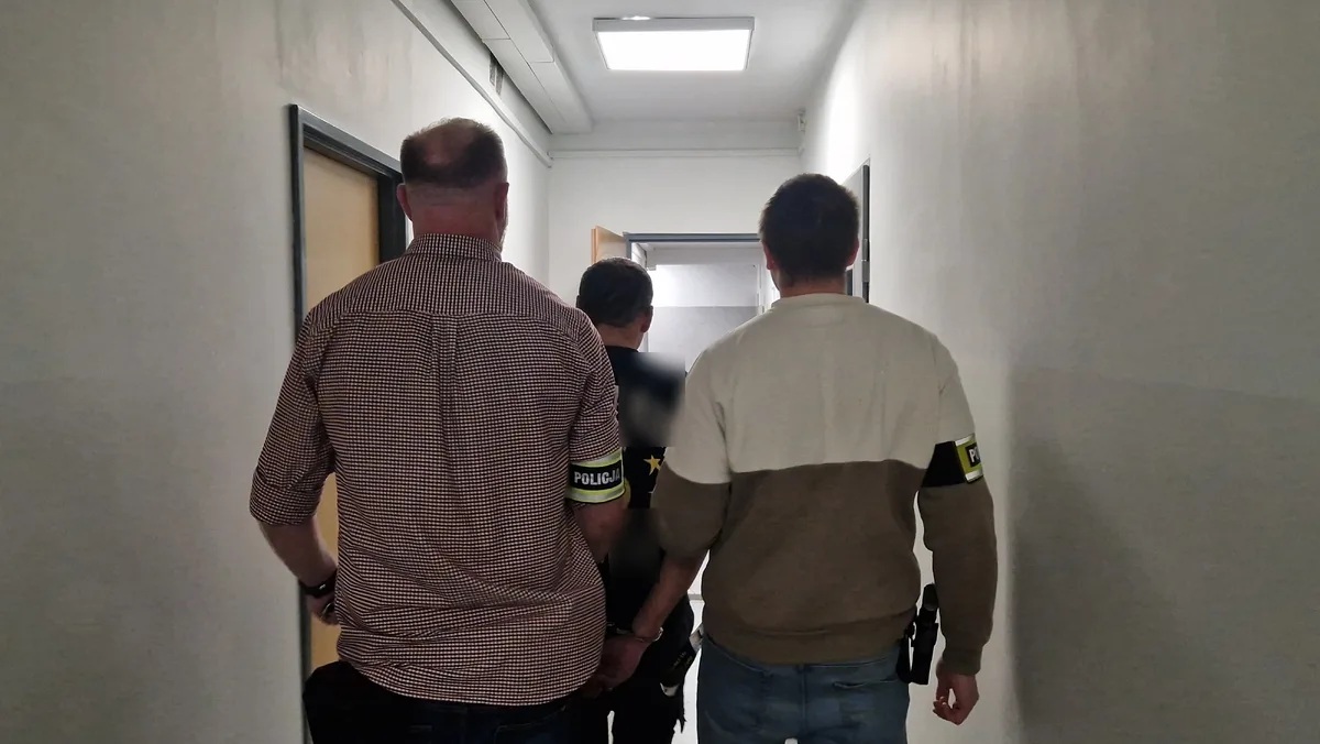 Zatrzymanie sprawcy ciężkiego uszczerbku na zdrowiu przez policjantów z Konstantynowa